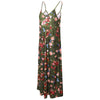 V Neck Spaghetti Straps Floral Print Women Dress