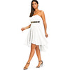 Empire Waist Chiffon Bandeau Dress