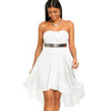 Empire Waist Chiffon Bandeau Dress