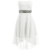 Empire Waist Chiffon Bandeau Dress