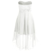 Empire Waist Chiffon Bandeau Dress