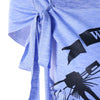 Braided Shredding Skull Print T-shirt