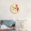 Round Printing Wooden Wall Clock