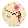 Round Printing Wooden Wall Clock