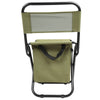 Folding Backrest Chair Portable Ice Thermos Bag Fishing Stool