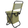 Folding Backrest Chair Portable Ice Thermos Bag Fishing Stool