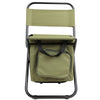 Folding Backrest Chair Portable Ice Thermos Bag Fishing Stool