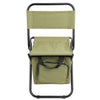 Folding Backrest Chair Portable Ice Thermos Bag Fishing Stool