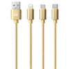 SDL 3 in 1 Micro USB + 8 Pin + Type-C  Charging Cable - 1M