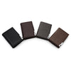Baellerry Short Men PU Leather Male Casual Card Holder Zipper Coin Wallet