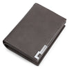 Baellerry Short Men PU Leather Male Casual Card Holder Zipper Coin Wallet
