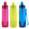 Bakers Able Silicone Folding Water Bottle with Strap for Camping Hiking