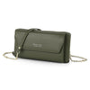 Baellerry Women PU Leather Chain Crossbody Shoulder Phone Bag Long Wallet
