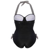 Plus Size Vintage Halter Tankini Swimwear