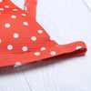 Spaghetti Strap Padded Polka Dot Low Waist Women Bikini Set