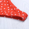 Spaghetti Strap Padded Polka Dot Low Waist Women Bikini Set