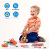 6821 Car Model Building Blocks Helicopter Plane Flexible Educational Toy