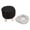 Washable Solid Wood Simple Round Stool Shoes Chair Short Legs Sofa
