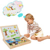Wooden Magnetic Puzzle Kids Jigsaw Drawing Board Educational Toys