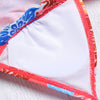 Spaghetti Strap Padded Floral Print Ruffle Low Waist Women Bikini Set