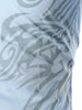 Dragon Print Stripe Panel T-shirt