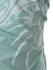Dragon Print Stripe Panel T-shirt