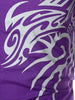 Dragon Print Stripe Panel T-shirt