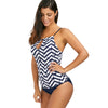 Keyhole Neck Anchor Printed Tankini Swimwear