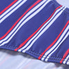 Women Sexy Strap Backless Lady Swimwear Stripe Print Bikini Set