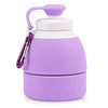 Platinum Silicone Foldable Portable Drinking Water Bottle 580ML Large Capacity