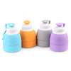 Platinum Silicone Foldable Portable Drinking Water Bottle 580ML Large Capacity