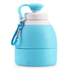 Platinum Silicone Foldable Portable Drinking Water Bottle 580ML Large Capacity