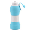 Platinum Silicone Foldable Portable Drinking Water Bottle 580ML Large Capacity