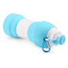 Platinum Silicone Foldable Portable Drinking Water Bottle 580ML Large Capacity
