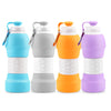 Platinum Silicone Foldable Portable Drinking Water Bottle 580ML Large Capacity