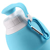 Platinum Silicone Foldable Portable Drinking Water Bottle 580ML Large Capacity
