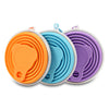 Silica Gel 270ML Folding Water Cup Heat Resistance with Cover Strap