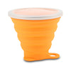 Silica Gel 270ML Folding Water Cup Heat Resistance with Cover Strap