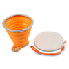 Silica Gel 270ML Folding Water Cup Heat Resistance with Cover Strap