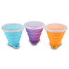 Silica Gel 270ML Folding Water Cup Heat Resistance with Cover Strap