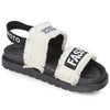 Summer Open Toe Elastic Ankle Strap Flat Sandals Women Platform Shoes
