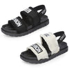 Summer Open Toe Elastic Ankle Strap Flat Sandals Women Platform Shoes