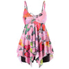Cami Strap Butterflies Print Tankini