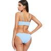 Button Ribbed Bikini Set