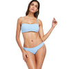 Button Ribbed Bikini Set