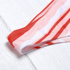 Women Sexy Stripe Print Strapless Lady Swimsuit Bikini Set