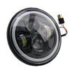 7inch Round  Beam Headlights Halo Angle Eyes For Jeep 97-15 Wrangler JK/TJ/LJ