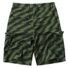 Pockets Design Diagonal Stripe Cargo Shorts