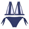 Lady Sexy Lace Backless Tied Side Low Waist Beach Bikini Set