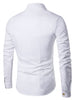 Double-breasted Turn Down Collar Shirt